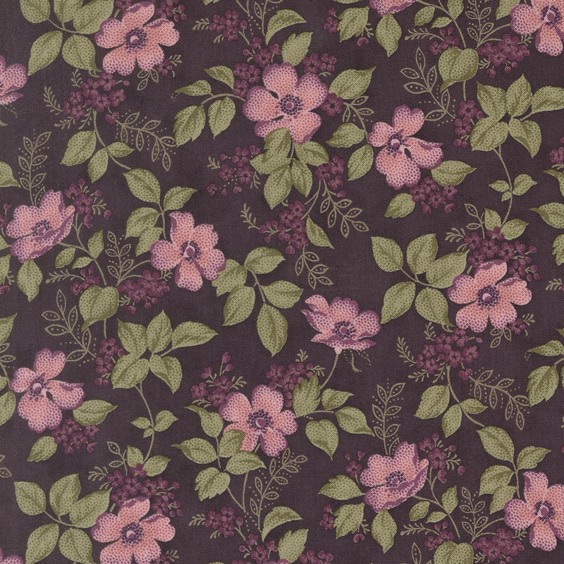 Lilac Shadows By 3 Sisters For Moda - Plum