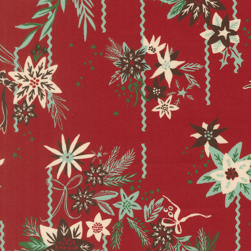 Twinkle And Tinsel By Fancy That Design House For Moda - Christmas Red