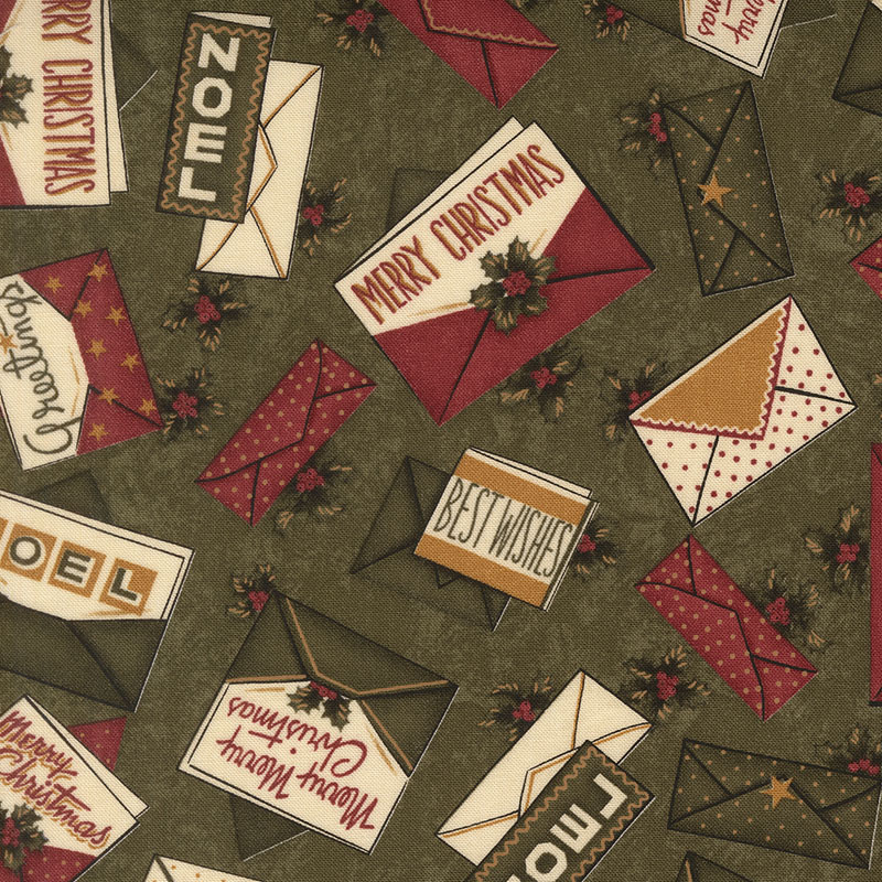 A Vintage Christmas Ii By Kansas Troubles For Moda - Green