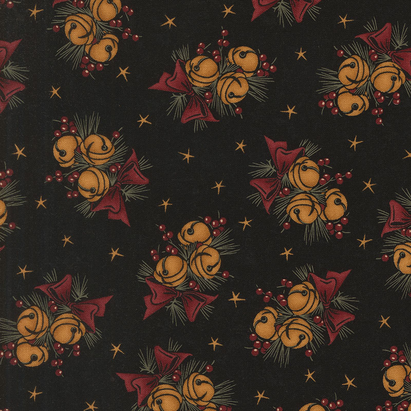 A Vintage Christmas Ii By Kansas Troubles For Moda - Black