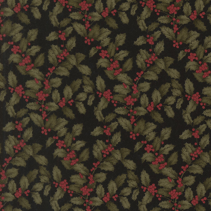 A Vintage Christmas Ii By Kansas Troubles For Moda - Black