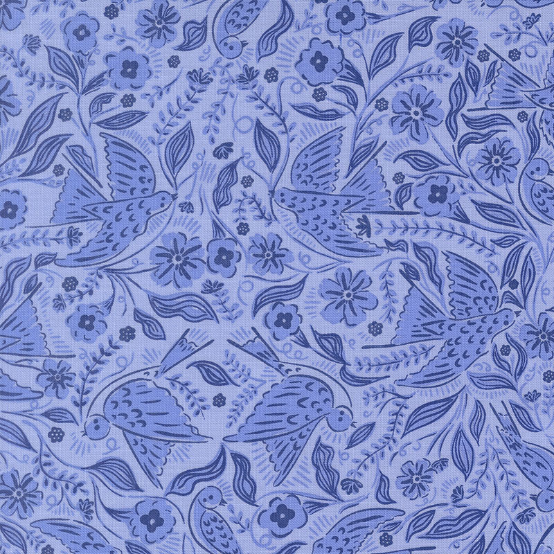 Prairie Blue By Gingiber For Moda - Sky