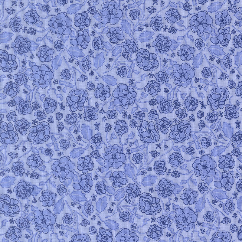 Prairie Blue By Gingiber For Moda - Sky