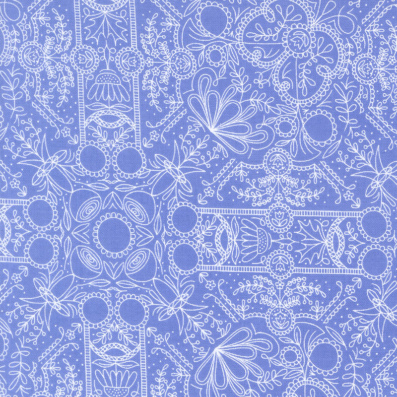 Prairie Blue By Gingiber For Moda - Cornflower