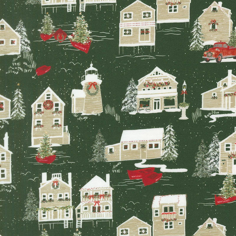 Nantucket Noel By Camille Roskelley For Moda - Evergreen
