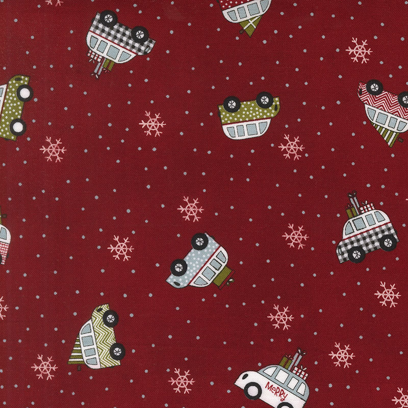 Christmas Vacation By Sweetwater For Moda - Red