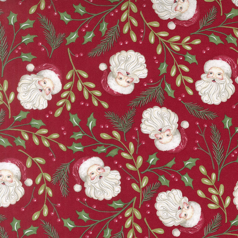 Snowy St Nick By Deb Strain For Moda - Berry Red