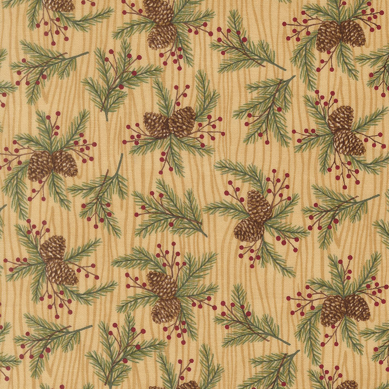 Snowy St Nick By Deb Strain For Moda - Winter Doe Tan