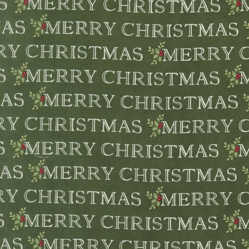 Snowy St Nick By Deb Strain For Moda - Moss Green
