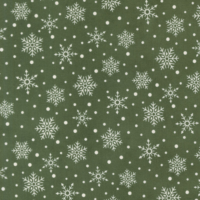 Snowy St Nick By Deb Strain For Moda - Moss Green