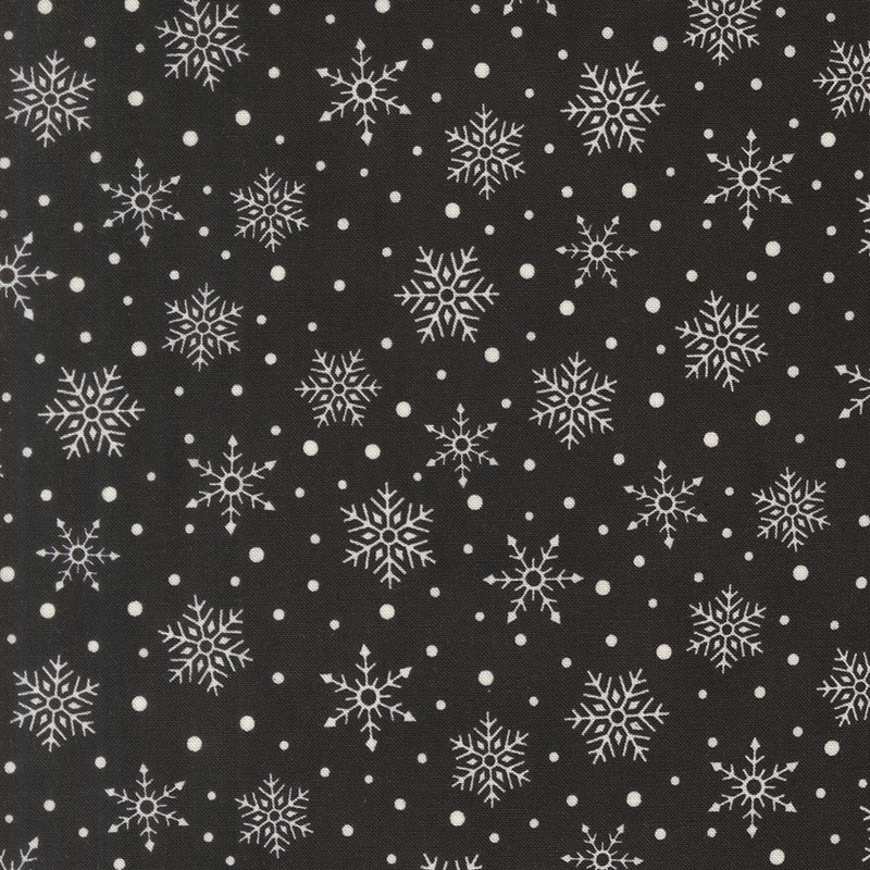 Snowy St Nick By Deb Strain For Moda - Midnight Black