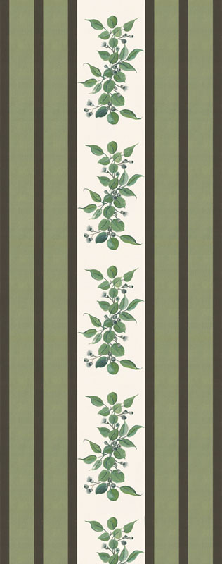 Eucalypt Toweling 18" By Pieces To Treasure For Moda - White - Iron- Eucalypt