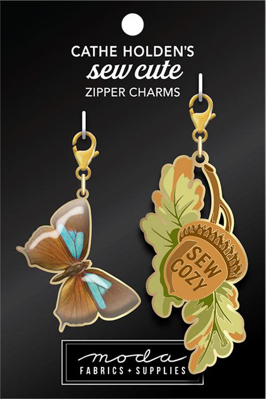 Autumn Sundries Zip Charm 2ct By Cathe Holden For Moda - Multiple Of 3