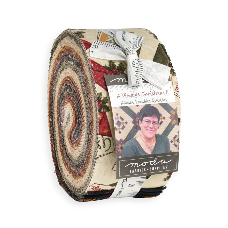 A Vintage Christmas Ii Jelly Rolls By Moda - Packs Of 4