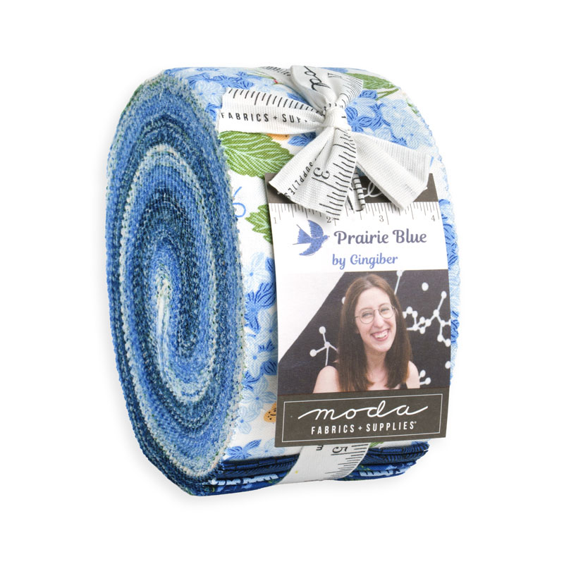 Prairie Blue Jelly Rolls By Moda - Packs Of 4