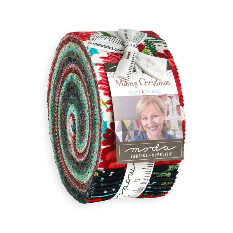 Mums Christmas Jelly Rolls By Moda - Packs Of 4