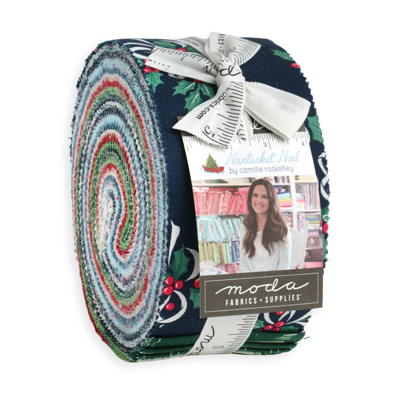 Nantucket Noel Jelly Rolls By Moda - Packs Of 4