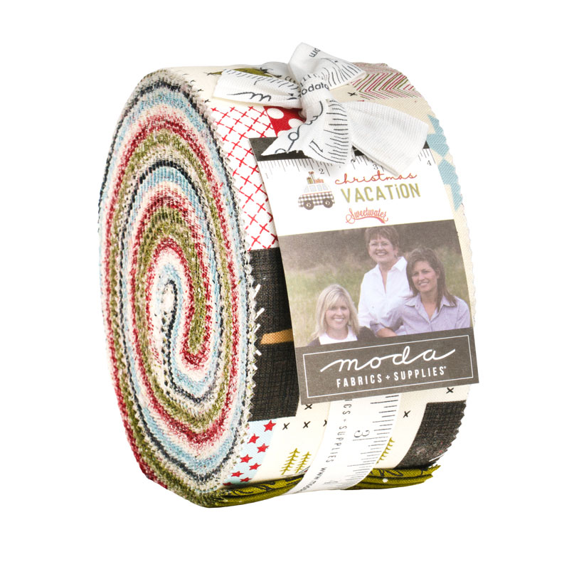 Christmas Vacation Jelly Rolls By Moda - Packs Of 4
