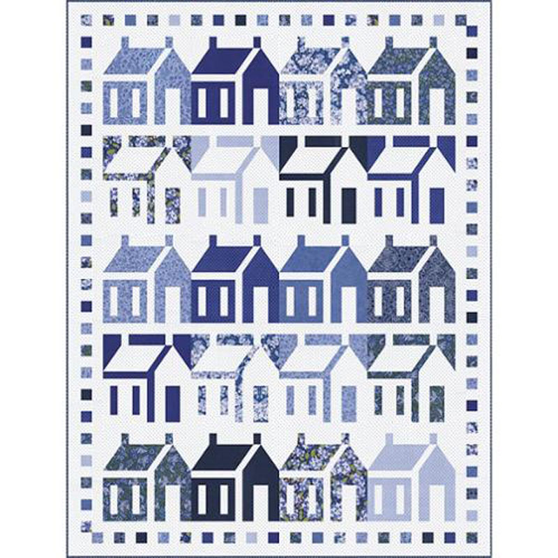Prairie Blue - Digital Top By Gingiber For Moda