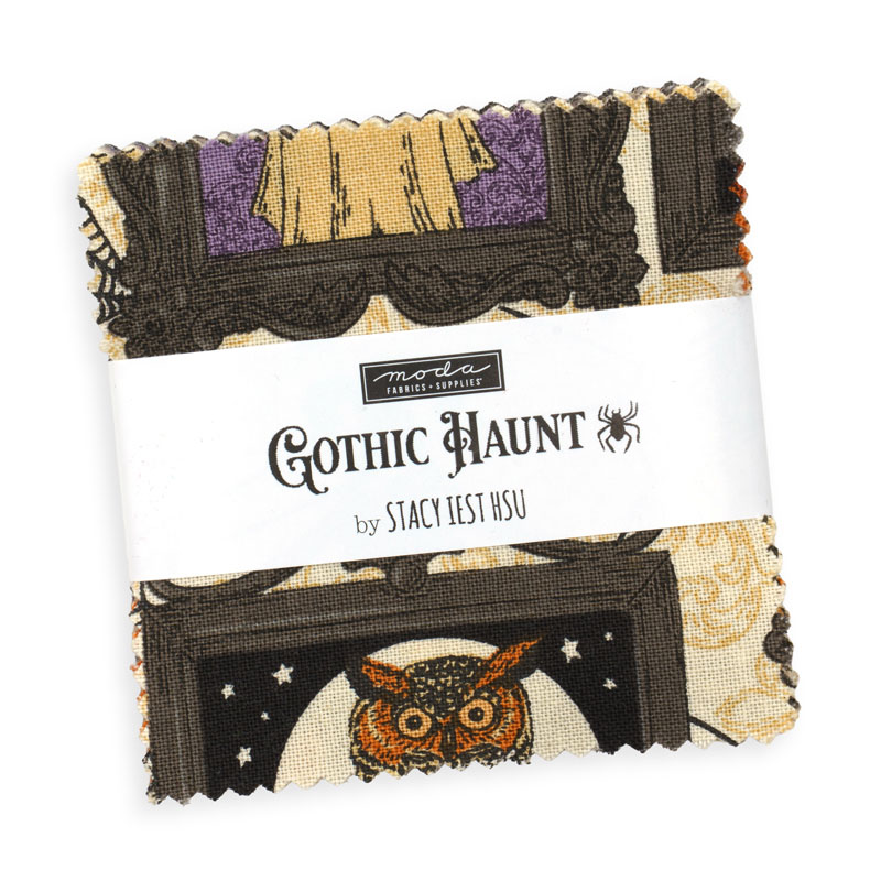 Gothic Haunt Mini Charm Packs By Moda - Packs Of 24