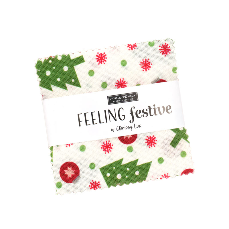 Feeling Festive Mini Charm Packs By Moda - Packs Of 24