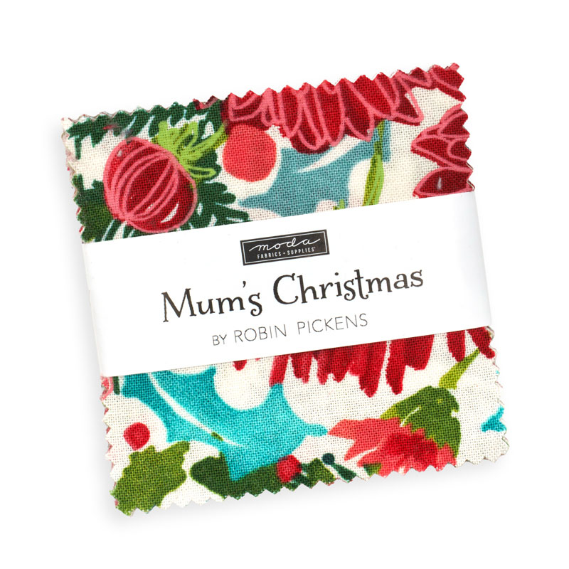 Mums Christmas Mini Charm Packs By Moda - Packs Of 24