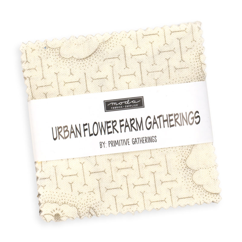 Urban Flower Farm Gatherings Mini Charm Packs By Moda - Packs Of 24