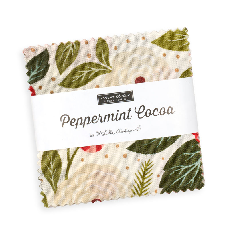 Peppermint Cocoa Mini Charm Packs By Moda - Packs Of 24