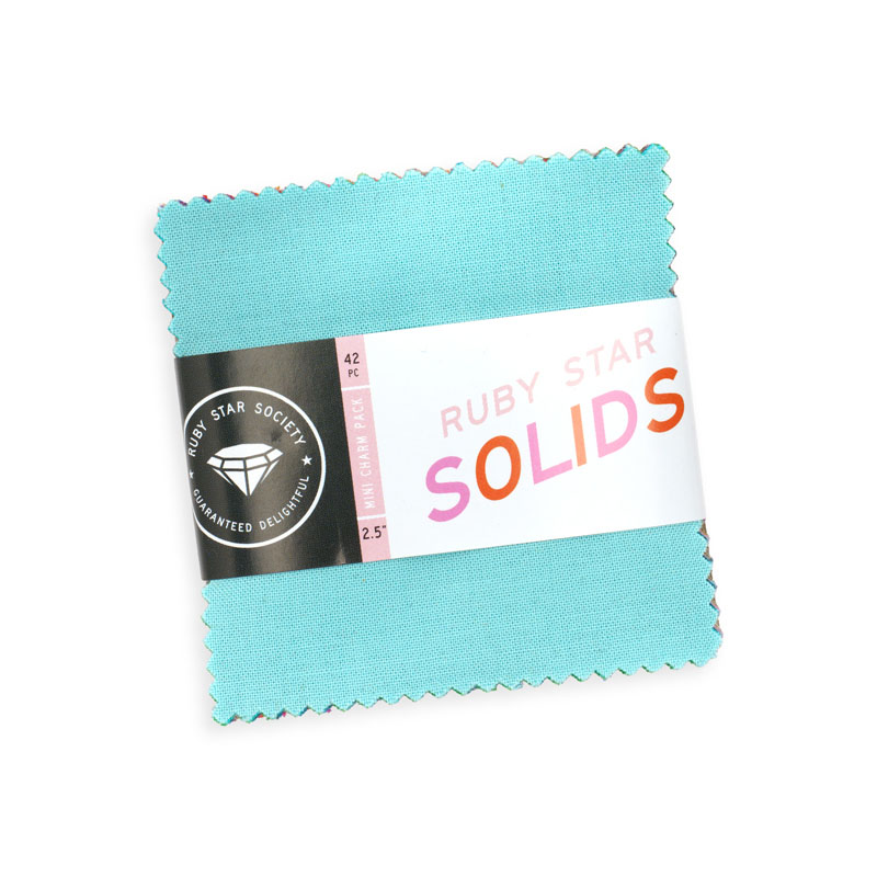 Ruby Star Solids Mini Charm Packs By Moda - Packs Of 24