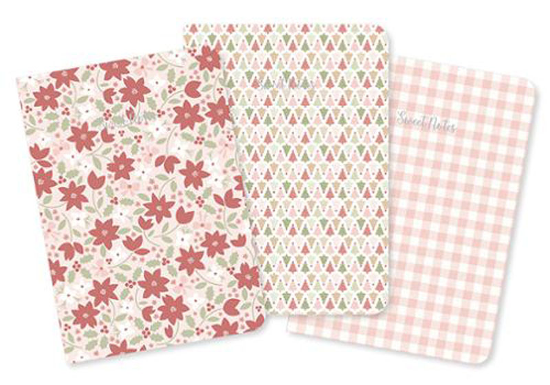 Notebooks Stitched Softcover 5" X 8" By My Sew Quilty Life For Moda - Set Of 3/Multiple Of 3