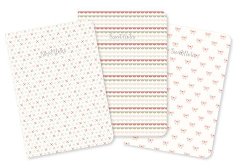 Notebooks Low Volumes Softcover 5" X 8" By My Sew Quilty Life For Moda - Set Of 3/Multiple Of 3