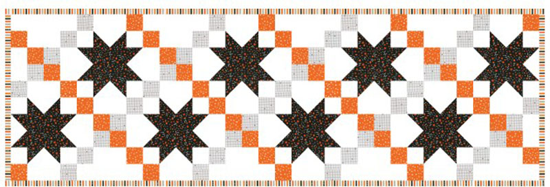 Star Parade Table Runner Pattern By Branch & Blume For Moda - Minimum Of 3