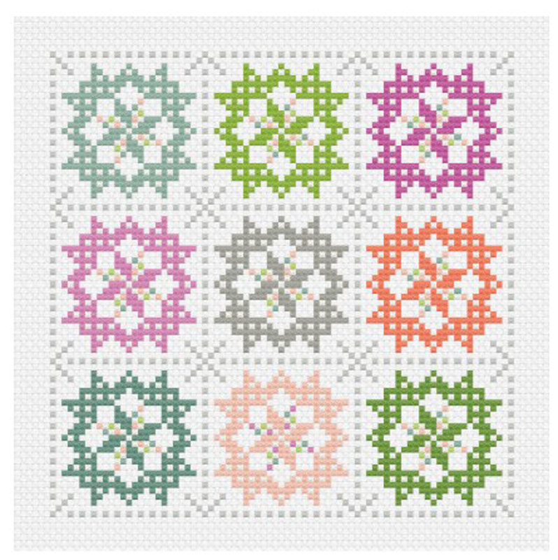 Coastal Stars Cross Stitch Pattern By Count Your Stitches Designs For Moda - Minimum Of 3