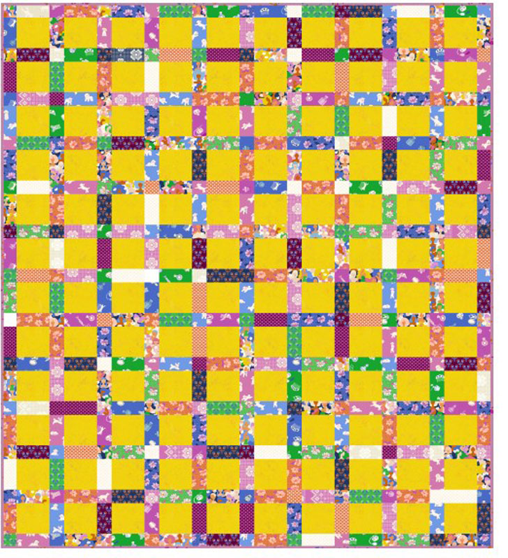 Inverse Squares Pattern By Due North Handmade For Moda - Minimum Of 3