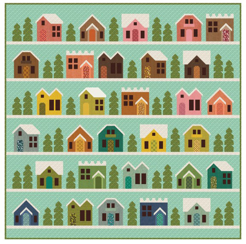 Paper Houses Pattern By Patterns By Elizabeth Hartman For Moda - Minimum Of 3