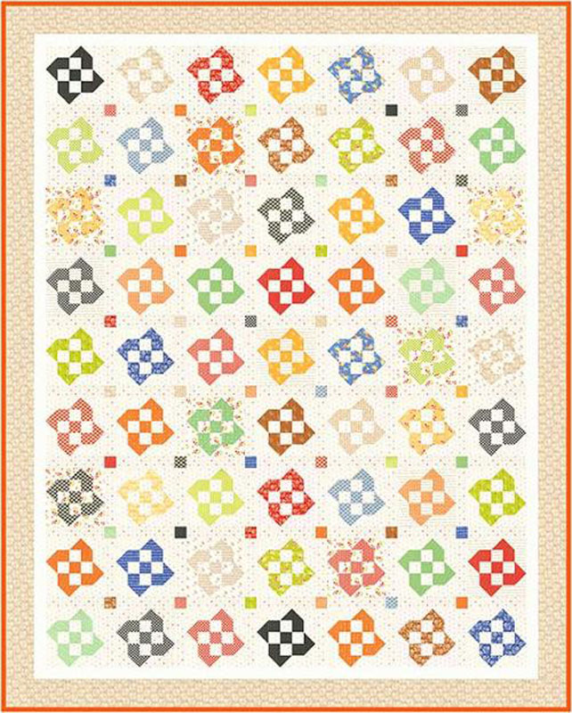 Ninepatch Rose Pattern By Fig Tree Quilts For Moda - Minimum Of 3