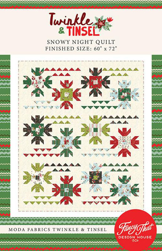 Snowy Night Quilt Pattern By Fancy That Design House For Moda - Minimum Of 3