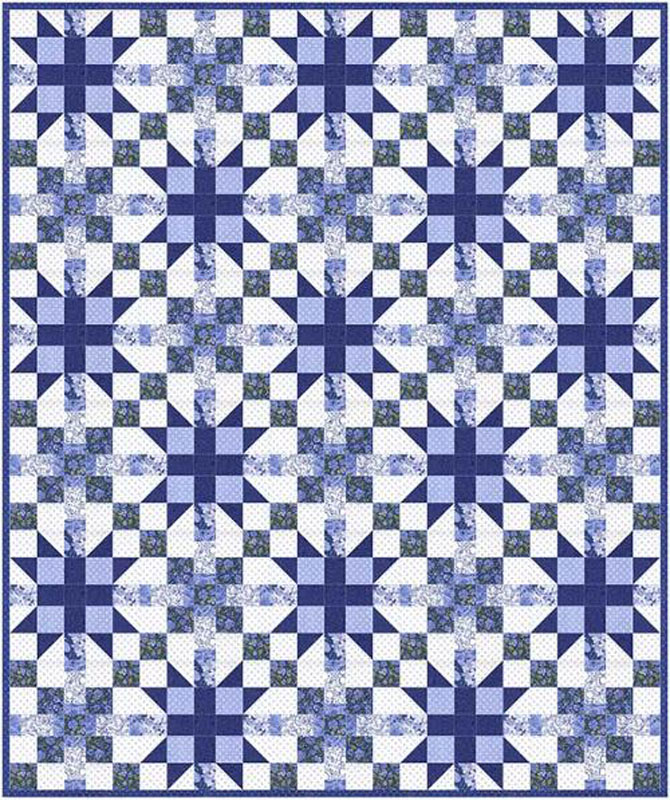 Bluestar Crossing Pattern By Gingiber For Moda - Minimum Of 3
