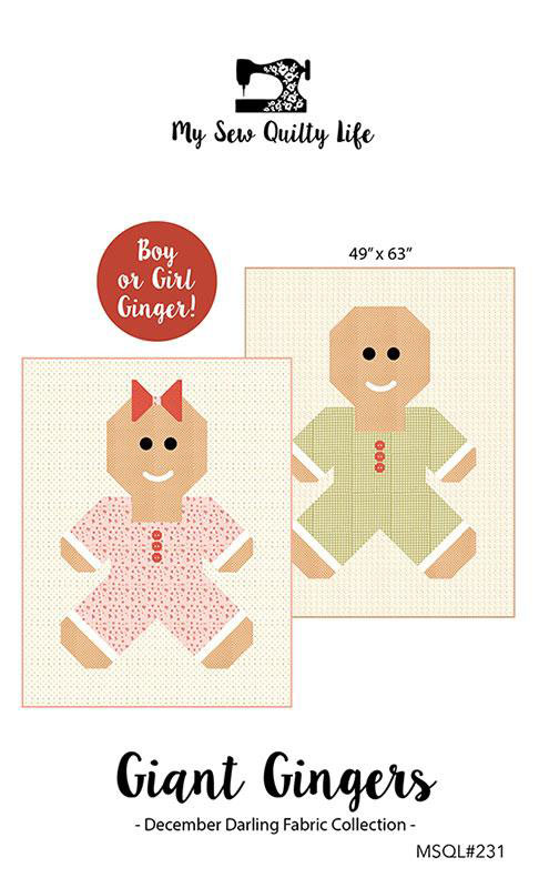 Giant Gingers Pattern By My Sew Quilty Life For Moda - Minimum Of 3