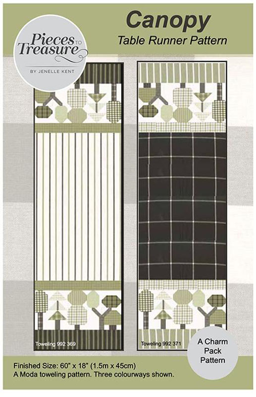 Canopy Runner Pattern By Pieces To Treasure For Moda - Minimum Of 3