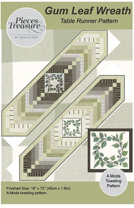 Gum Leaf Wreath Pattern By Pieces To Treasure For Moda - Minimum Of 3
