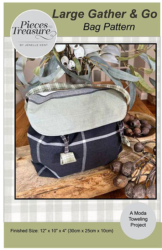 Large Gather & Go Bag Pattern By Pieces To Treasure For Moda - Minimum Of 3