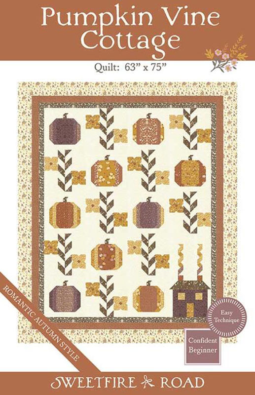 Pumpkin Vine Cottage Pattern By Sweetfire Road For Moda - Minimum Of 3