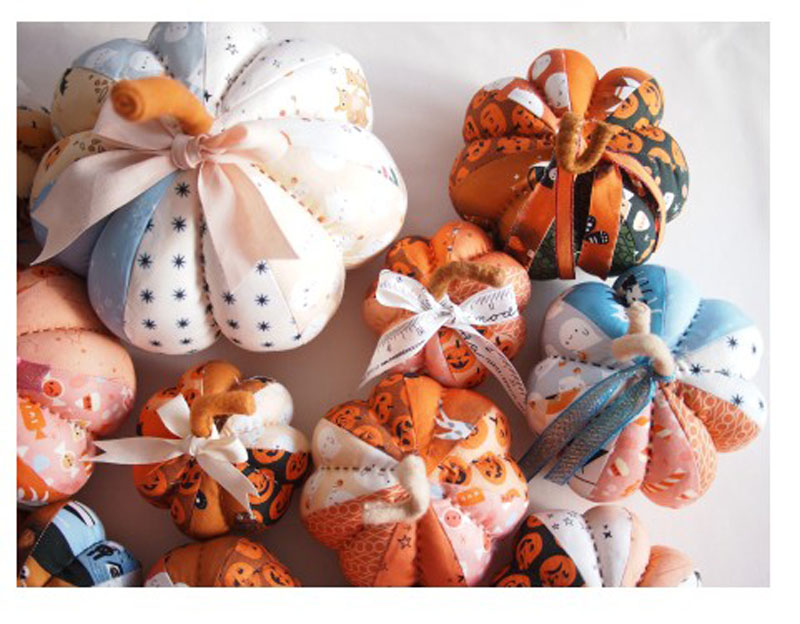 Fabric Pumpkins Pattern By Sewing Illustration For Moda - Minimum Of 3