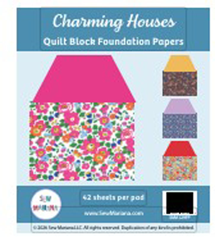 Charming Houses Foundation Paper By Sew Mariana For Moda - Minimum Of 3