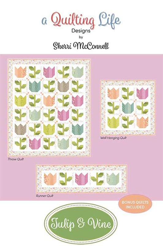 Tulip And Vine Pattern By Quilting Life Designs For Moda - Minimum Of 3