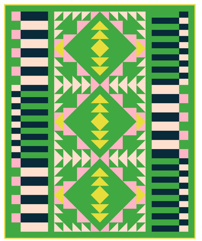 Open Road Quilt Pattern By Toad And Sew For Moda