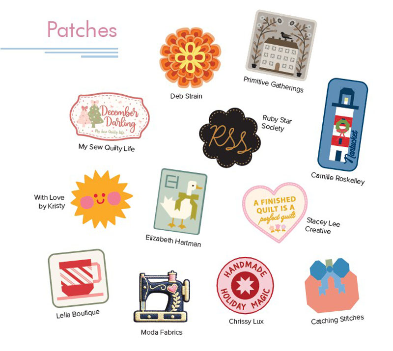 Patch Assortment By Moda - Packs Of 12