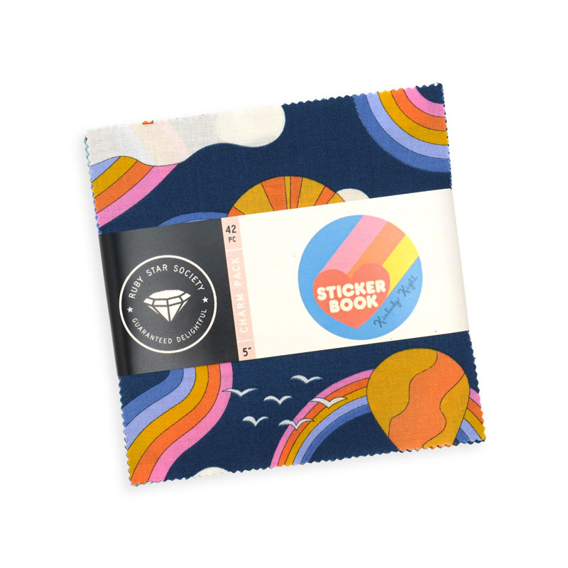 Sticker Book Charm Packs By Moda - Packs Of 12