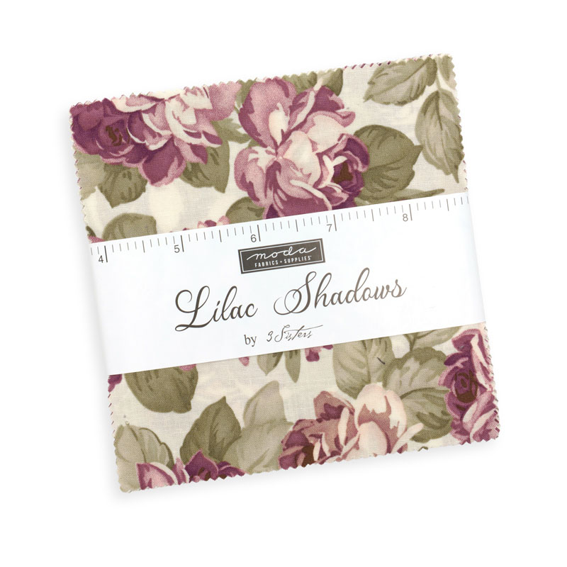 Lilac Shadows Charm Packs By Moda - Packs Of 12